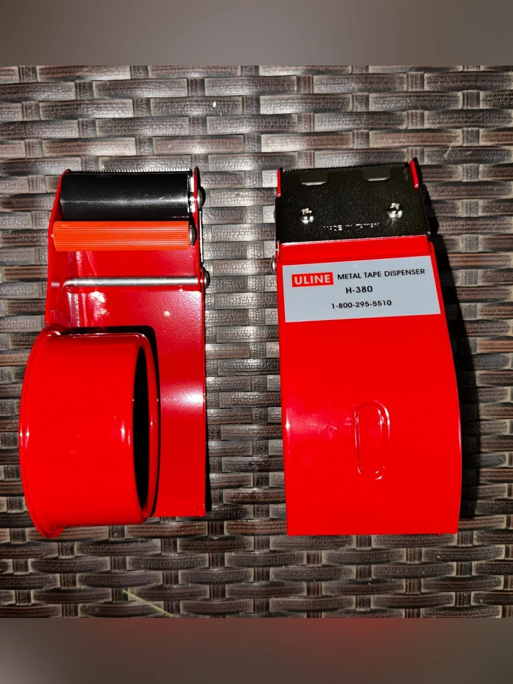 ULINE Red Metal 2” Tape Dispenser NEW